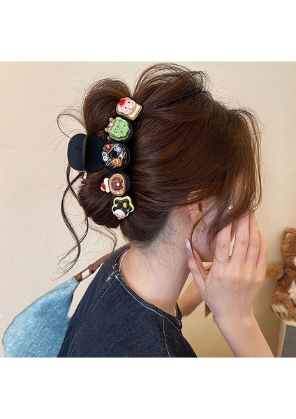 Sonbahar ve Kış Büyük Saç Hacmi Daha Scrunchies Kadın Sevimli Peluş Saç Klipleri Narin Saç Klipleri Kıdemli Anlamda Baş Köpekbalığı Klip Arka (Yurt Dışından) modelleri