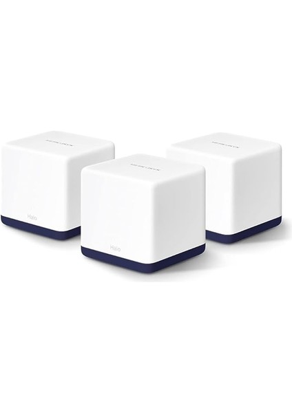 Halo H50G 3-Pack, AC1900MBPS, Dual-Band, Gigabit Portları, 100'E Kadar Cihaz Bağlanabilir, 550 M²'ye Kadar Kapsama, Akıllı Bağlantı, Mobil Uygulama ile Kolay Kurulum, Wi-Fi 5 Mesh Sistemi