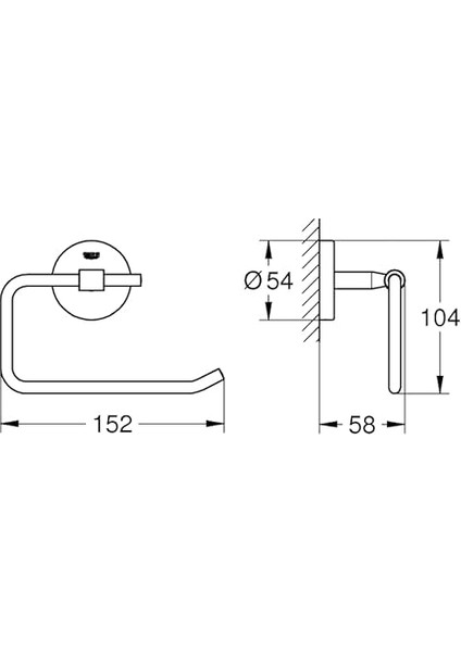 Tuvalet Kağıtlık Baucosmopolitan Krom - 40457001 fiyatları