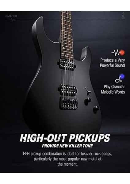 DMT-100 Elektro Gitar (Siyah) fiyatları