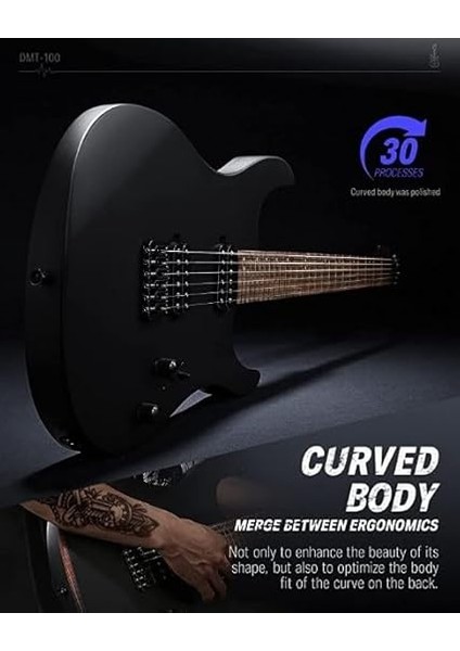 DMT-100 Elektro Gitar (Siyah) indirimleri