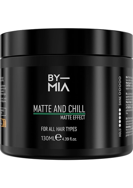 Mıa Matte And Chill Ultra Doğal Mat Görünüm | Süper Yüksek Tutuş | Erkekler ve Kadınlar Için Saç Vaksı 130 ml