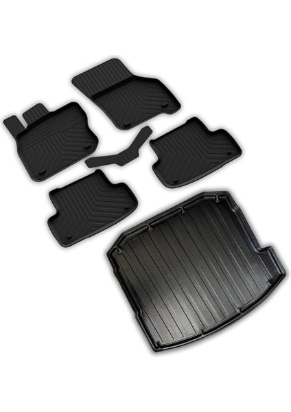 Autoaccessories Audi A3 Sedan ile Uyumlu 4d Paspas ve 3D Bagaj Havuzu 2021 ve Üstü