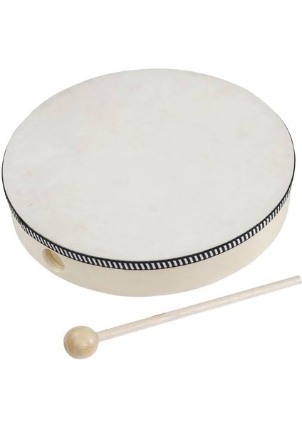Orf-Tf-12 Örf Aletleri Tamborin Ahşap Tef Tokmak Dahil