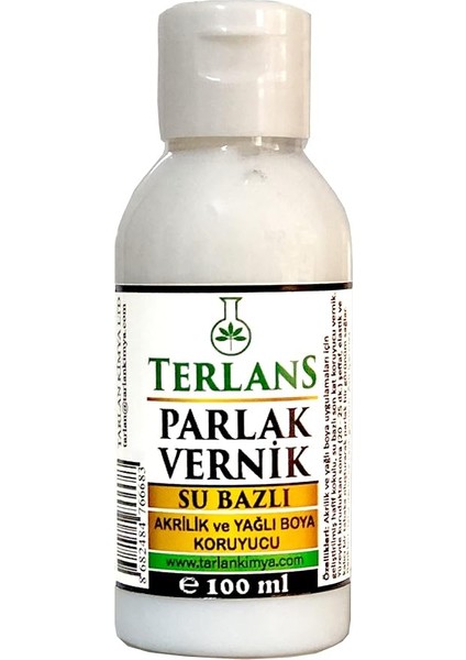 Su Bazlı Parlak Vernik | 100 ml | Akrilik ve Yağlı Boya Koruyucu