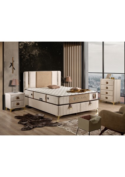 Collagen Set Çift Kişilik Yatak Seti 160 x 200 Başlık + Sandıklı Baza+ Ortopedik Yatak fiyatları