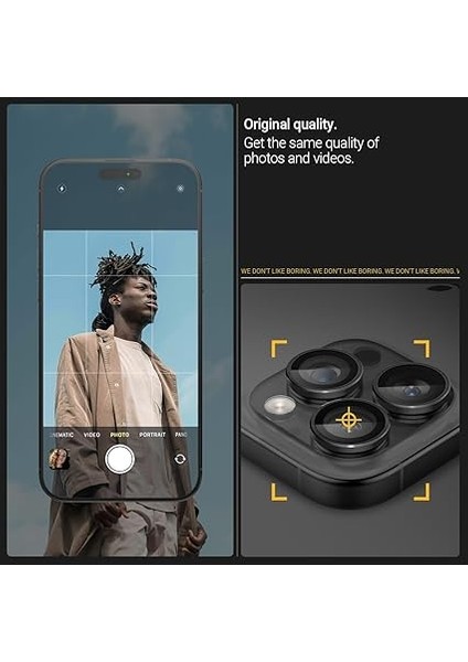 Caseology iPhone 16 Pro Max / 16 Pro / 15 Pro Max / 15 Pro / 14 Pro Max / 14 Pro Kamera Lens Camı Koruyucu Black (2 Adet) - AGL07918 fırsatları