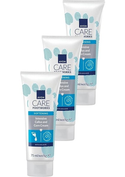Ayaklar Için Yumuşatıcı Krem 75 Ml. Üçlü Set