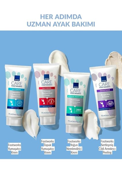 Ayaklar Için Yumuşatıcı Krem 75 Ml. Üçlü Set indirimleri
