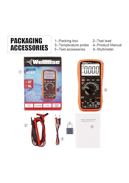 VC97 Dijital Multimetre Avometre True Rms modelleri