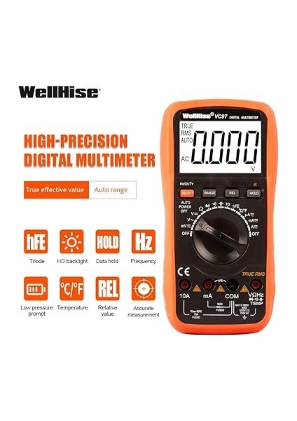 VC97 Dijital Multimetre Avometre True Rms indirimleri