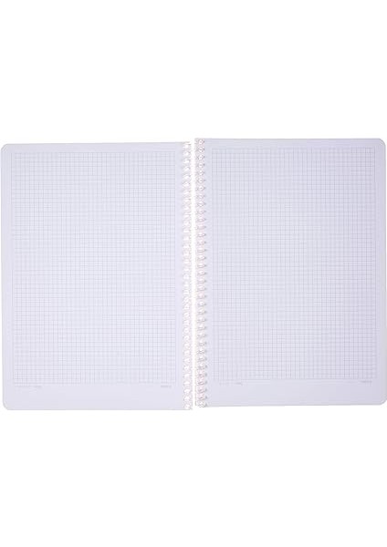 Pruva A4 Pet Spiralli Karton Kapaklı Defter 144 Yaprak - Kareli - Turuncu fırsatları