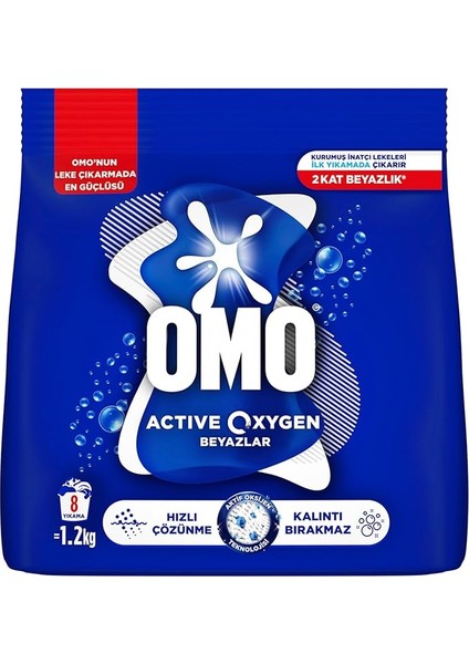 Active Oxygen Toz Çamaşır Deterjanı Beyazlar Için, 1.2 kg