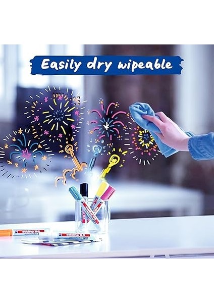 95 Cam Kalemi - Yuvarlak Uç - 1,5-3mm - 6'lı Set Karışık Renkler indirimleri