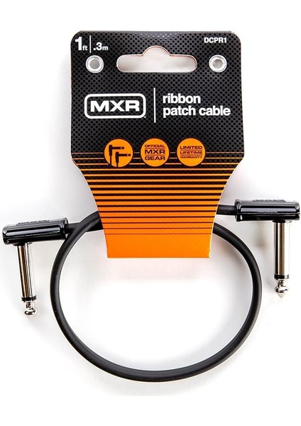 Dunlop, 1/4-Inç Dik Açı Mxr Şerit Yama Kablosu 1ft | 1ft (Dcpr1)