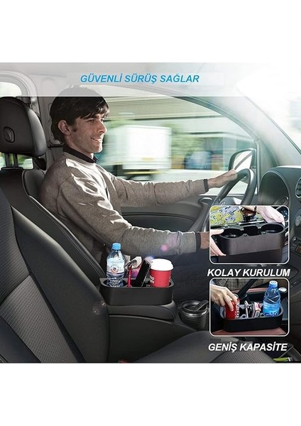 Araç Bardaklık Koltuk Yanı ve Koltuk Başlık Arkası Bardak Tutucu Aparat Telefon Koyma Aparatı fırsatları