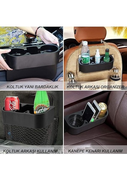 Araç Bardaklık Koltuk Yanı ve Koltuk Başlık Arkası Bardak Tutucu Aparat Telefon Koyma Aparatı indirimleri