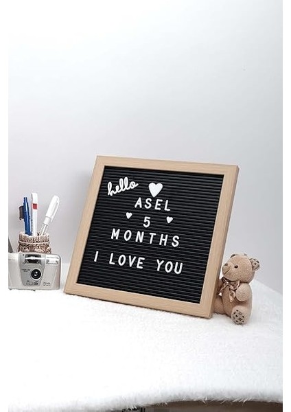 Gitti Ahsap Yazı Panosu Mesaj Tahtası ve Beyaz Harf Seti fiyatları