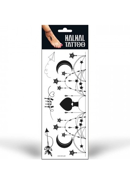 Halhal Geçici Tattoo -4, Bilek Tattoo, Ayak Tattoo, Geçici Dövme