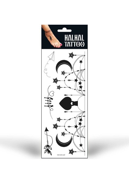 Halhal Geçici Tattoo -4, Bilek Tattoo, Ayak Tattoo, Geçici Dövme modelleri