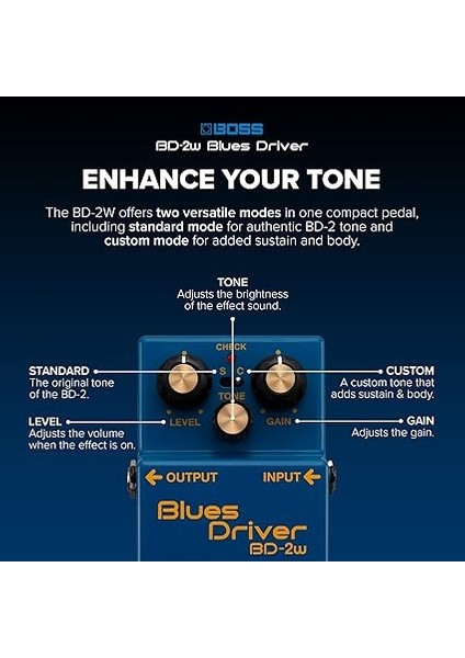 BD-2W Blues Driver Waza Craft Special Edition Overdrive Pedalı modelleri