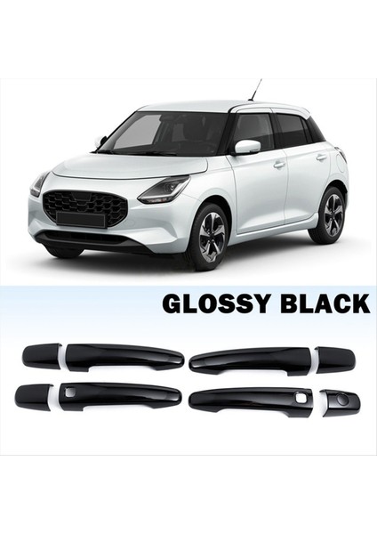 Suzuki Swift İçin 2024-2025 Parlak Siyah Kapı Kolu Şerit (Yurt Dışından) indirimleri