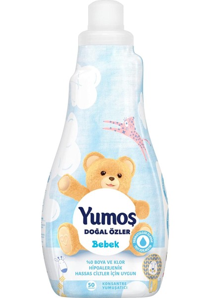 Konsantre Çamaşır Yumuşatıcısı Bebek 1200 ml 50 Yıkama 1 Adet
