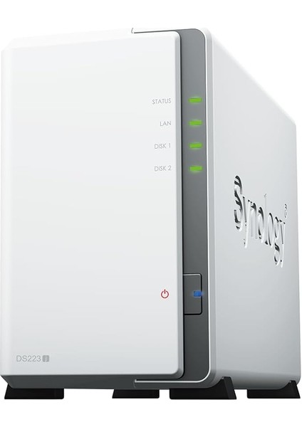 DS223J 2 Bay Masaüstü Nas, Beyaz