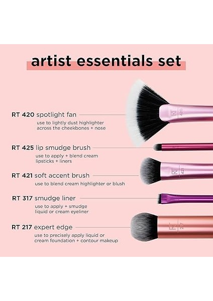 Techniques Real Techniques Artist Essentials Makyaj Fırça Seti 1 Paket (1 x 1 Adet) fırsatları