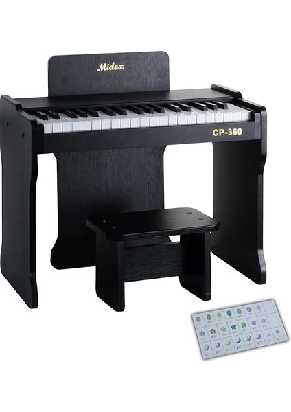 CP-360BK Ahşap Çocuk Piyanosu Pilli 37 Tuşlu Gerçek Piyano Tuşları