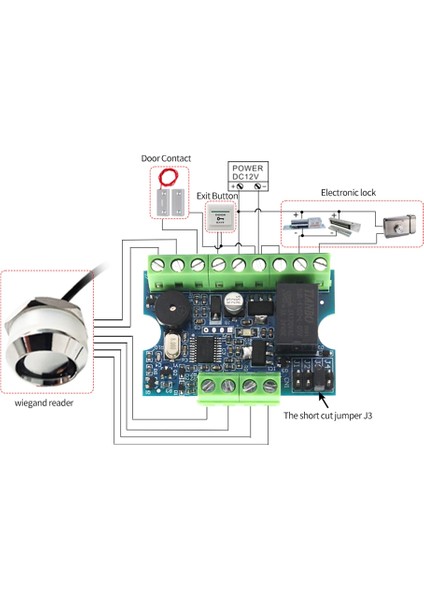 Manyetik Kilit Geçidi Giriş Sistemi ile 12V Erişim Denetl (Yurt Dışından) fırsatları