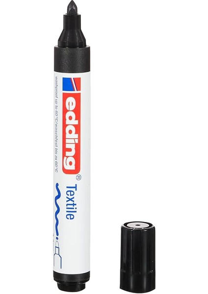 4500 Tekstil Kalemi - Siyah - 1 Kalem - 2-3 mm Yuvarlak Uç modelleri