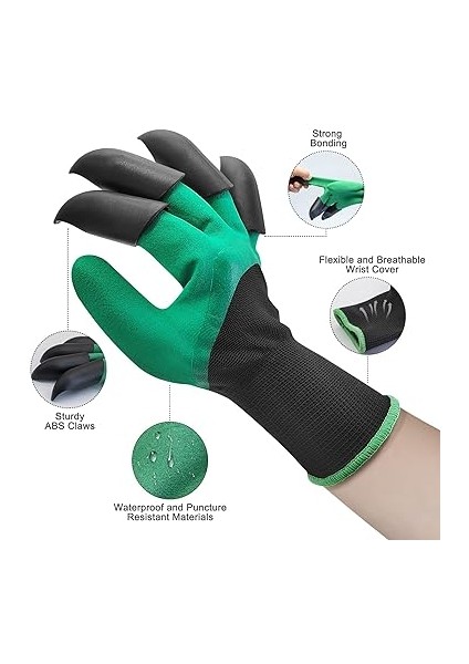 Eldiveni, 1 Çift Bahçe Küreği, Pençeli Bahçe Eldiveni, Bitki Otlarını Kazmak Için Pençeli Bahçe Eldiveni, Mükemmel Bitki Hediyeleri modelleri