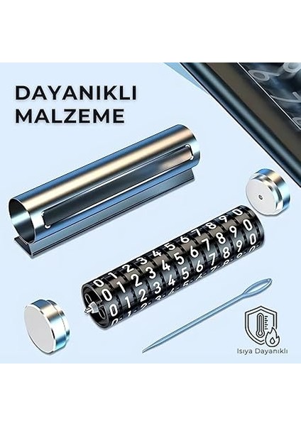 Numaratör Araç Içi Park Telefon Numarası - Çevirmeli Dayanıklı Parkmatik Torpido Üstü Araba Telefon Numaralık - Oto Aksesuar Numaramatik fırsatları
