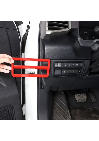 Araba Far Anahtarı Dekoratif Çerçeve Kapak Aksesuarları Toyota Tundra/sequoia İçin Abs Sports Red/sequoia 22 (Yurt Dışından) fiyatları