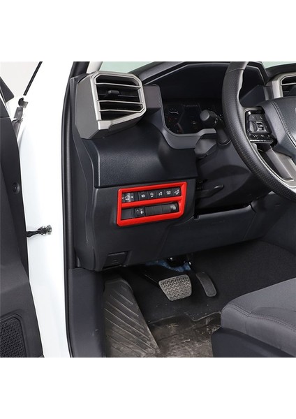 Araba Far Anahtarı Dekoratif Çerçeve Kapak Aksesuarları Toyota Tundra/sequoia İçin Abs Sports Red/sequoia 22 (Yurt Dışından) modelleri