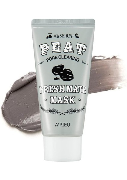 Gözenek Temizleyici Kil ve Kömür Maskesi 50 Mililitre Fresh Mate Peat Mask Pore Clearing