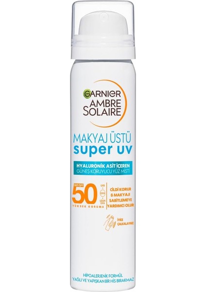 Ambre Solaire Makyaj Üstü Güneş Koruyucu Yüz Misti