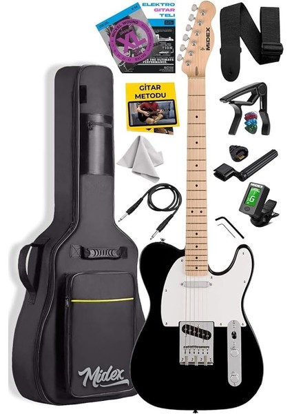 TLX-50WB Tele Kasa Maple Klavye 2 Single-Coil Manyetik Elektro Gitar