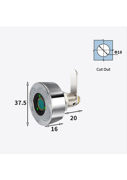 Çekmece Parmak Izi Kilidi Parola Posta Kutusu Kilit Biyom (Yurt Dışından) fiyatları