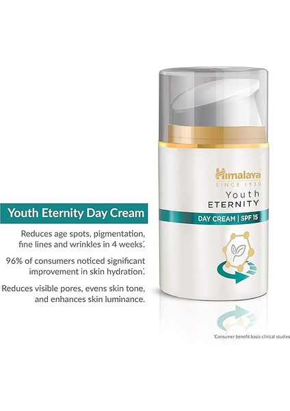 Since 1930 Youth Eternity Yaşlanma Karşıtı Gündüz Kremi 50 Ml, Nemlendirici, Dolgunlaştıcı, Spf 15, Yağsız fırsatları