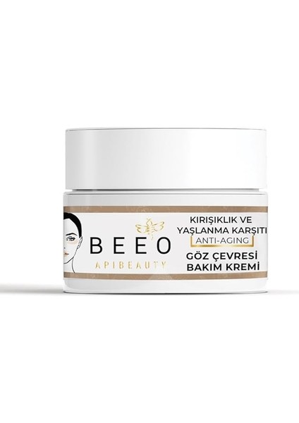 Arı Zehirli Propolisli Arı Sütlü Yaşlanma Karşıtı Göz Çevresi Bakım Kremi, 15 ml