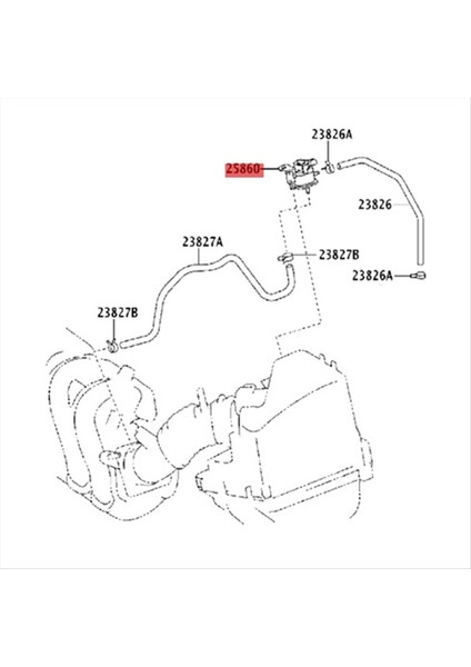 25860-30070 Otobil Kalesi Vakum Kontrol Valfı Toyota Ya (Yurt Dışından) modelleri