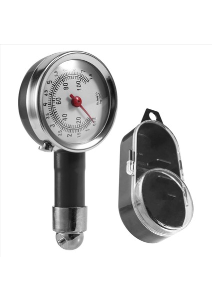 Küçük Lastik Basınç Göstergesi 10-100PSI Motosikletler Arabalar Suv Atv İçin Doğru Mekanik Çinko Alaşım Hava Gage (Yurt Dışından)