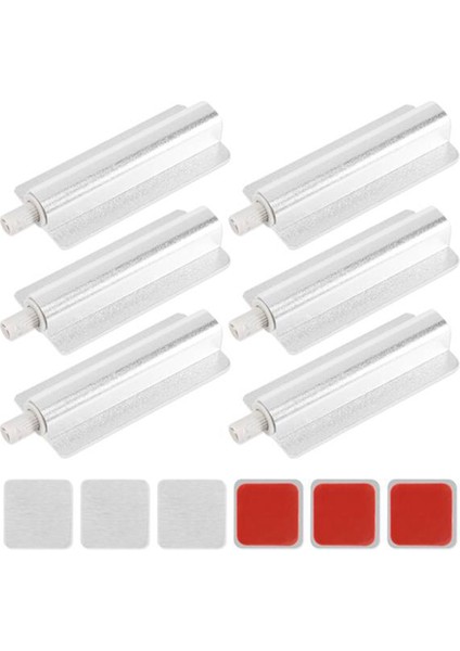 6 Adet Manyetik Push Mandal Yakalama Dolap Kapısı İçin Aç (Yurt Dışından)