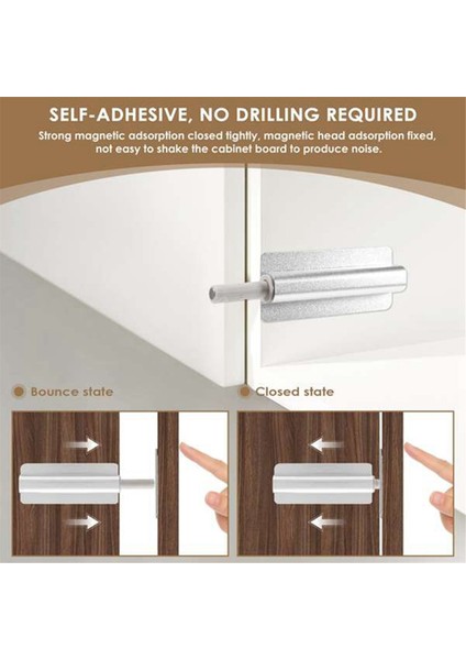 6 Adet Manyetik Push Mandal Yakalama Dolap Kapısı İçin Aç (Yurt Dışından) fırsatları