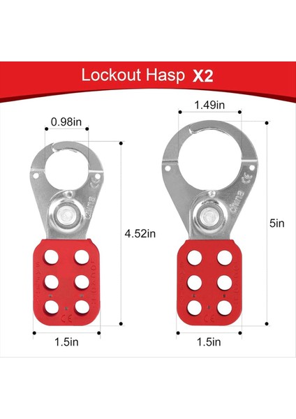 Lockout Tagout Kiti Elektrik Grubu Kilitleme Haspstags En (Yurt Dışından) modelleri