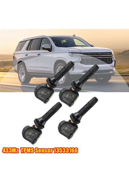 4pcs Tpms Lastik Basınç Sensörü 13533166 Gmc İçin Sierra (Yurt Dışından) fiyatları