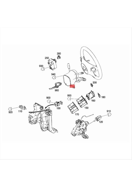 Otomatik Anahtar Kontrol Ünitesi Direksiyon Kolon Anahtarı Modülü Kostal Mercedes Benz W204 W207 W212 W218 A2129007702 (Yurt Dışından) indirimleri