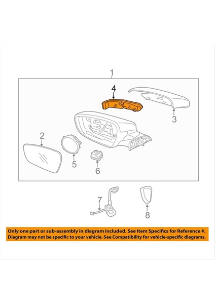 1 Çift Kanat Aynası Göstergesi Dönüş Sinyal Lambası LED Yan Ayna Tekrarlayıcı Lamba Kia K3 12-16 87614-A7000 87624-A7000 (Yurt Dışından)